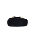 Vintage Double Ganchi 2 Way Bag, £125, Handbags, Black, Suede, Top view